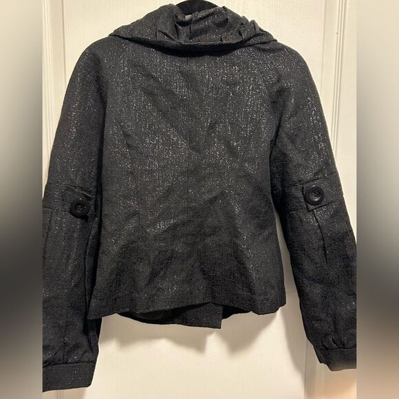 Mac & Jac Black Tailored Blazer with Prominent Collar Size 6, Like New - Picture 11 of 14